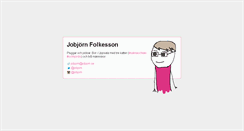Desktop Screenshot of jobjorn.se